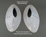Cessna 150, 152 Landing Gear Fairings for Tube Gear (1971 - 86) 26 - 06 - 80A, 0441217 - 214, 0441217 - 215, 0441217 - 14, 0441217 - 15 - Texas Aeroplastics