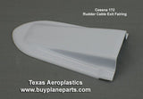 Cessna 172 Rudder Cable Exit Fairing (Right or Left) (1961 - 1986) 28 - 18 - 80A, 0530011 - 1, 0530011 - 2 - Texas Aeroplastics