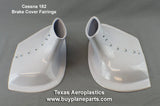 Cessna 182 Brake Cover Fairings (1975 - 1978) 31 - 08 - 80A, 0741641 - 10, 0741641 - 11 - Texas Aeroplastics