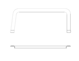 Cessna 210 Interior - Upper Door Window Molding (Left & Right) - 210M, 210N, T210M, T210N (1977 - 1984), 1215130 - 1 , 1215130 - 2 - 21B