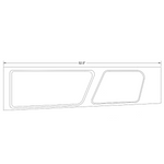 Piper front window molding assembly 60-P25416-00-21B. Premier Aviations