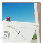 Cessna 172 airplane rudder top cap tip. Replaces OEM part number 0531006-34. Manufactured by Texas Aeroplastics.