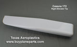 CESSNA 172, ELEVATOR TIP (Right) for (1963-1986) (Includes 172R and 172S models) 28-09R-80A. Replaces OEM part: 0532001-100. Manufactured by Texas Aeroplastics.