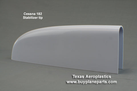 Cessna 182 stabilizer tip 31-09-80A. Replaces OEM part numbers 1232604-1, 1232604-1-791. Manufactured by Texas Aeroplastics.