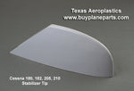 Cessna 180, 182, 205, 210 stabilizer tip. Replaces OEM part number 0732613-1. Manufactured by Texas Aeroplastics.