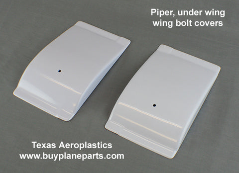 Piper Wing Bolt Covers 60-63942-80A. Replaces OEM part: 63942-01, 63042-00. Manufactured by Texas Aeroplastics.