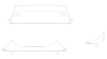 Cessna 150/152 Interior - Baggage Compartment Upper Panel Assembly AFT - 150L, 150M, 152 - 0415021 - 13 - 21B