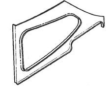 CESSNA 172 INTERIOR - SIDE WINDOW TRIM - LEFT REAR (1963 to 1965) 172D, E, F - 0500210 - 41 - 21B