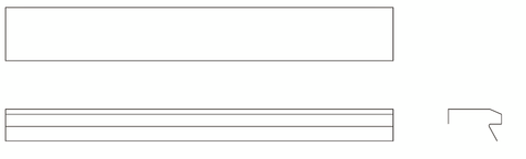 Cessna 182 Interior - Above Door Trim RH - 182N, P (1971 - 1973), 1215045 - 6 - 21B