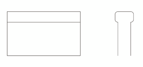 Cessna 182 Interior - Cabin Door Splice - 182P, Q, R, R182, TR182 (1974 - 1986), 0715049 - 1 - 21B