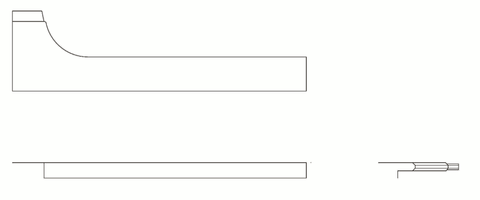Cessna 182 Interior - Doorpost Skylane FWD RH - 182P (1973), 0715032 - 4 - 21B