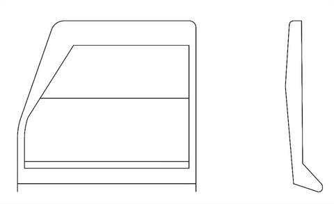 Cessna 182 Interior - Seat Back Trim Skylane Assembly LH & RH - 182L, M (1968 - 1969), 0715004 - 1, 0715004 - 2 - 21B