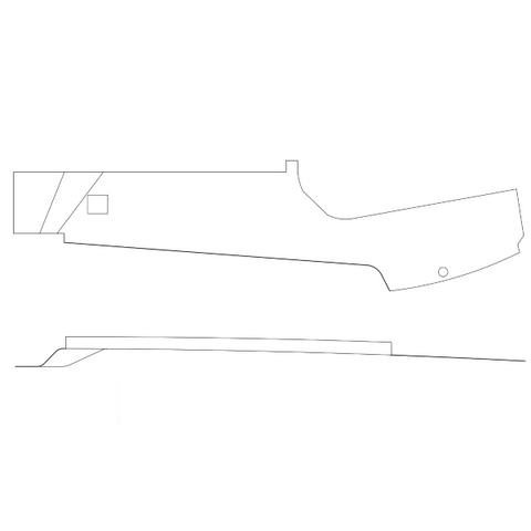 Cessna 182 Interior - Upper Trim Panel LH - 182R, T182, R182, TR182, FR182 (1981 - 1986), 2215022 - 11 - 21B