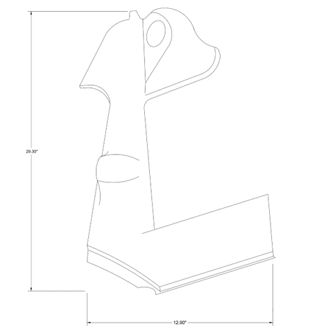 Cessna 206 Interior - “Stationair” LH Moulding - 206H (1998 - 2013)/T206H (2000 - 2016), 1215046 - 12 - 21B