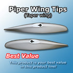 Piper wing tips PA-28, 60-33-80A. Replaces OEM part: 35115. Manufactured by Texas Aeroplastics.