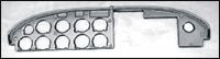 Piper Interior - Upper Instrument Panel Cover - PA - 28 - 180, 67227 - 12 - 21B
